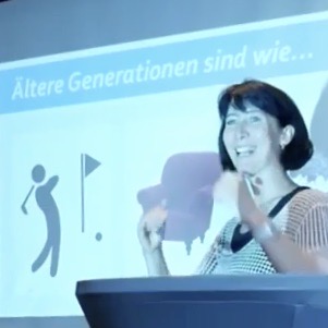 Rosemarie Konirsch h&auml;lt Generationen-Pr&auml;sentation 